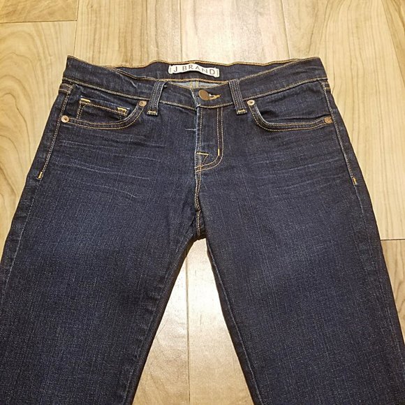 J Brand the deal skinny Straight Leg Low Rise Ankle Zip Jeans 25 Womens 28x28 - Picture 4 of 16